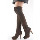 Lane172 - Buckled Suede Long Boots