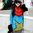 Ando Store - Color-Block Star-Print Pullover