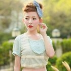 Angel Love - Dotted Mesh-Overlay Top