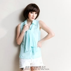 SPICY HOLIC - 2-Way Chiffon Blouse