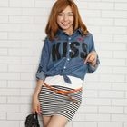 ZOO - Striped-Hem Tank Dress