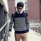 MITOSHOP - Striped Knit Sweater