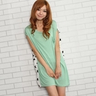 ZOO - Star-Print Chiffon-Panel Tunic