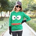PIPPIN - Zip Accent Print Hooded Pullover