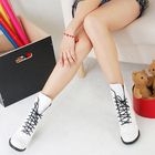Grace Candy - Patent Lace-Up Ankle Boots