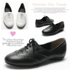 MODELSIS - Genuine Leather Oxford Flats