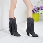 Smoothie - Genuine Leather Fringed Boots