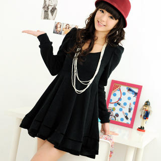 Piped A-Line Dress Piped A-Line Dress