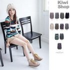 Kiwi Shop - Patterned Scoop Neck Knit Top
