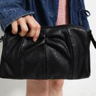 kenzi w - Faux-Leather Clutch with Strap