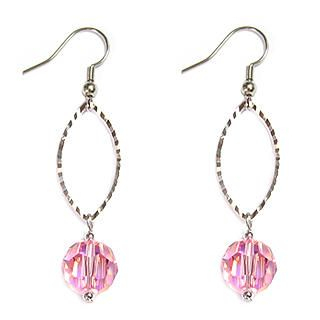 'Bubble' - Pink Lovers Earring with Swarovski Crystals 'Bubble' - Pink Lovers Earring with Swarovski Crystals