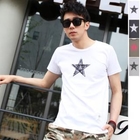 VINTAGE BROTHERS - Star Printed T-Shirt