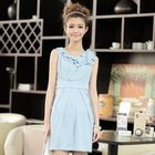 JK2 - Sleeveless Ruffle Chiffon Dress