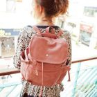 Fashion Lady - Convertibel Faux-Leather Backpack