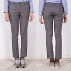 miss panda - Straight-Cut Plaid Pants