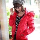 CatWorld - Faux-Fur Wet-Look Down Jacket