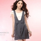 Tokyo Fashion - Inset Lace-Sleeve Top Jumper Dress
