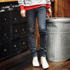 HOTBOOM - Washed Slim-Fit Jeans