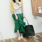 BAIMM - Crinkled Long Skirt 