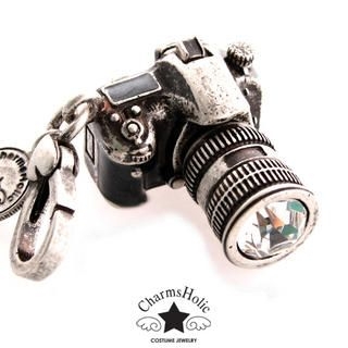 Rhinestone-Accent DSLR Camera Charm