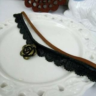 Classic Style Flower Leather Bracelet
