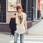 REDOPIN - Sleeveless Open Front Knit Jacket