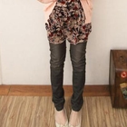 CatWorld - Washed Straight-Cut Jeans