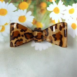 Leopard-Print Bow Hair Pin Leopard-Print Bow Hair Pin