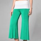 Almaz.C Active - Contrast-Waistline Gaucho Yoga Pants