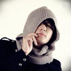 De Karma - Hooded Knit Circle Scarf