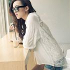 PUFFY - Lace-Back Tab-Sleeve Blouse
