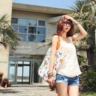 ARIA MALL - Sleeveless Sheer Lace Top