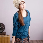 CatWorld - Dolman-Sleeve Drawstring-Hem Top