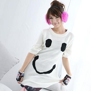 'Smiley Face' Sweater Dress