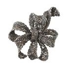 Briolette - Jeweled Lace Shape Bow Brooch