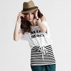 OrangeBear - Set: Cropped Hooded Top + Tank Top