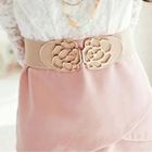 Tokyo Fashion - Flower Accent Elasticized Belt