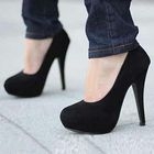 Mancienne - Faux-Suede Platform Stilettos