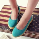 Smoothie - Faux-Suede Platform Flats
