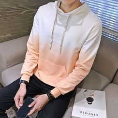 JVR - Hooded Drawstring Gradient Pullover JVR - Hooded Drawstring Gradient Pullover