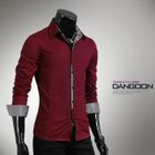 DANGOON - 条纹缀边西服衬衫