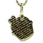 Sweet & Co. - I Love Cupcakes Mirror Gold Charm Necklace