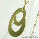 Sweet & Co. - Sweet Mirror Initial O Gold Long Necklace