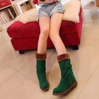 Smoothie - Faux-Fur-Cuff Boots