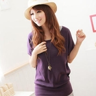 F-DNA - Cutout-Back Bow-Accent Short-Sleeve T-Shirt