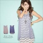 Kiwi Shop - Set: Chiffon Top+'Zebra' Pattenr Tank Dress