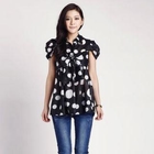 O.SA - Bow-Accent Dotted Blouse
