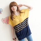 Tokyo Fashion - Color-Block Knit Top