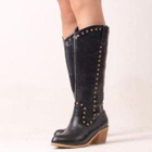 Lane172 - Studded Cowboy Tall Boots