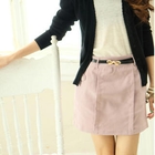 Tokyo Fashion - Button-Detail Pleated Skirt